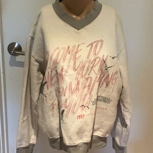 Taylor Swift 1989 Taylors Version Sweatshirt Beige Welcome To New York Size M